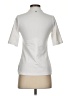Calia Stripes White Silver Short Sleeve Turtleneck Size S - photo 2