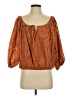 Bishop + Young Brown 3/4 Sleeve Blouse Size XS - photo 1