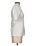 Calia Stripes White Silver Short Sleeve Turtleneck Size S - photo 4