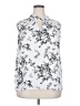Elle 100% Polyester Floral Silver Sleeveless Blouse Size XXL - photo 1