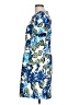 Halston Print Blue Casual Dress Size 12 - photo 5