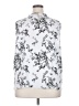 Elle 100% Polyester Floral Silver Sleeveless Blouse Size XXL - photo 2