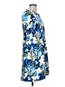 Halston Print Blue Casual Dress Size 12 - photo 4