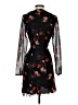 Wilfred 100% Polyester Floral Black Cocktail Dress Size S - photo 2