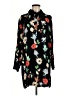 Zara Floral Black Long Sleeve Blouse Size M - photo 1