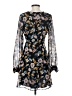 Forever 21 Floral Black Cocktail Dress Size S - photo 2