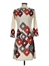 Mt Collection Argyle Ivory Casual Dress Size S - photo 2
