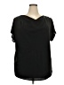 Universal Standard 100% Polyester Black Short Sleeve Blouse Size 18 (M) - photo 1