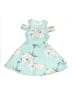 Speechless Floral Teal Dress Size 7 - photo 1