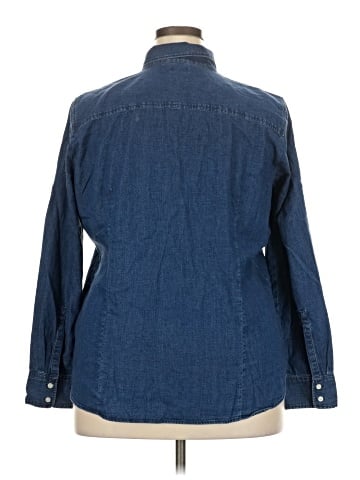 J.Crew Factory Store Long Sleeve Button-Down Shirt (view 2)