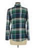 New York Laundry 100% Polyester Plaid Green Long Sleeve Blouse Size M - photo 2
