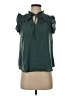 Blu Pepper 100% Polyester Green Sleeveless Blouse Size S - photo 1