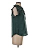 Blu Pepper 100% Polyester Green Sleeveless Blouse Size S - photo 4