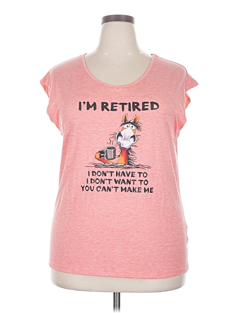 Pre-owned Unbranded Sleeveless T-shirt In Pink
