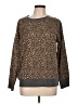 Splendid Animal Print Brown Pullover Sweater Size L - photo 1