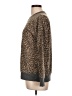 Splendid Animal Print Brown Pullover Sweater Size L - photo 5