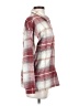 Pulse 100% Polyester Plaid Burgundy Jacket Size XS - photo 4