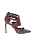 BCBGeneration Color Block Burgundy Heels Size 8 - photo 1