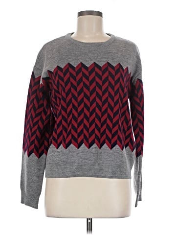 Minnie Rose Wool Pullover Sweater (view 1)