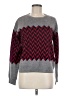 Minnie Rose 100% Merino Extra Fine Wool Chevron-herringbone Gray Wool Pullover Sweater Size M - photo 1