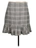 Ann Taylor LOFT Plaid Gray Casual Skirt Size 12 - photo 1