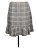Ann Taylor LOFT Plaid Gray Casual Skirt Size 12 - photo 2