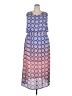 Vince Camuto 100% Polyester Print Blue Casual Dress Size 2X - photo 1