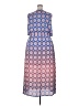 Vince Camuto 100% Polyester Print Blue Casual Dress Size 2X - photo 2