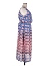 Vince Camuto 100% Polyester Print Blue Casual Dress Size 2X - photo 4