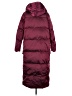 Nap 100% Polyester Burgundy Coat Size S - photo 2