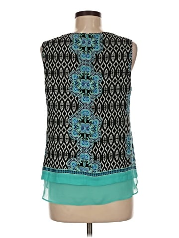Rose + Olive Sleeveless Blouse (view 2)