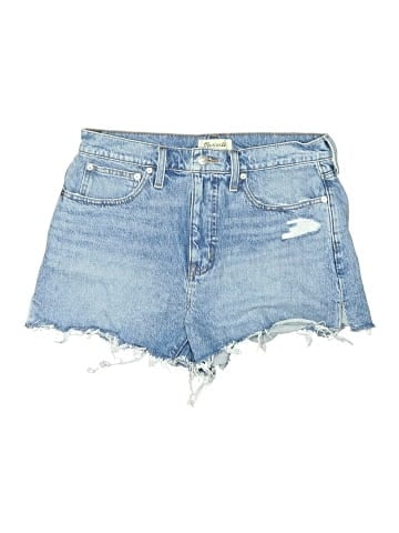 Madewell Relaxed Denim Shorts in Madera Wash: Side-Slit Edition (view 1)
