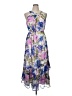 Calvin Klein 100% Polyester Floral Purple Cocktail Dress Size 14 - photo 1
