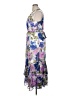 Calvin Klein 100% Polyester Floral Purple Cocktail Dress Size 14 - photo 5