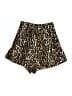 R13 100% Viscose Animal Print Gold Shorts Size 27 waist - photo 2