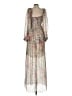 Zimmermann 100% Silk Floral Silver Ivory Cocktail Dress Size 4 (0) - photo 2