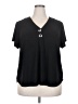 89th & Madison Black Short Sleeve Blouse Size 2X - photo 1