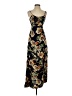 Unbranded 100% Polyester Floral Black Casual Dress Size P (petite) - photo 1