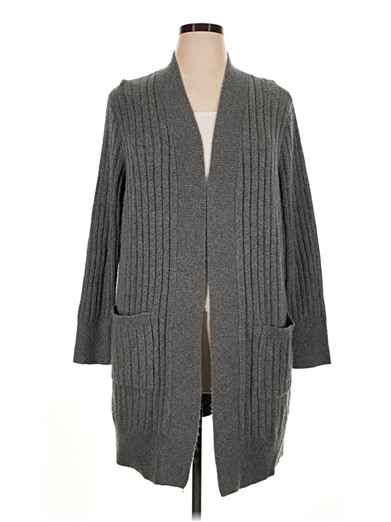 Pre-owned Ann Taylor Loft Kimono In Gray