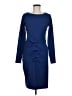 Nicole Miller Artelier Solid Blue Cocktail Dress Size M - photo 1