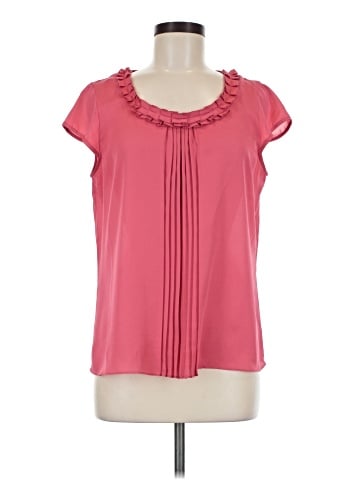 AK Anne Klein Short Sleeve Blouse (view 1)