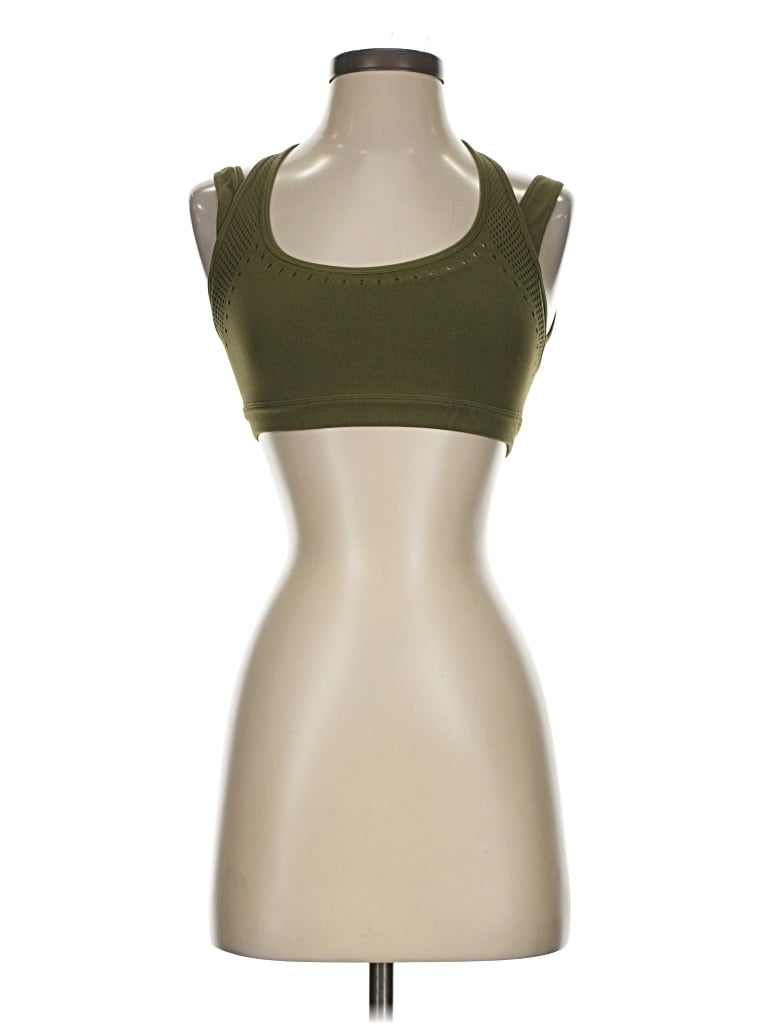 Pre-owned Fabletics Tank Top Green Strapless Neckline Tops