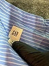 Gap 100% Cotton Blue 3/4 Sleeve Button-Down Shirt Size XL - photo 7