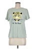 Wildfox Animal Print Green Teal Short Sleeve T-Shirt Size M - photo 1
