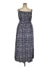 Nine Britton Checkered-gingham Blue Casual Dress Size 2X - photo 1