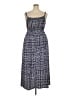 Nine Britton Checkered-gingham Blue Casual Dress Size 2X - photo 2