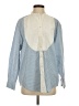 Gap Color Block Blue Long Sleeve Button-Down Shirt Size S - photo 1
