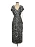 Mac Duggal Silver Cocktail Dress Size 4 - photo 1