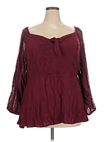 Torrid 3/4 Sleeve Blouse (view 1)