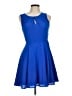 Express Solid Blue Cocktail Dress Size 6 - photo 1
